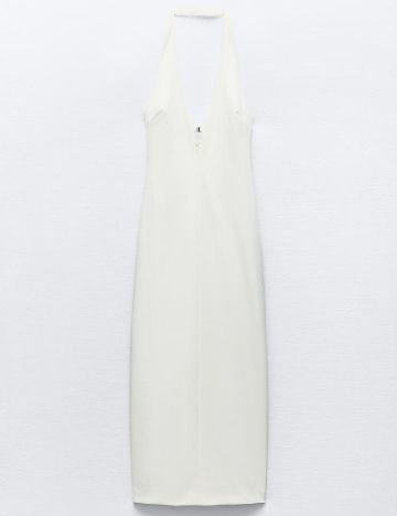 Rochie medie Zara, alb