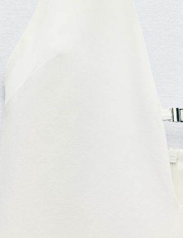 Rochie medie Zara, alb