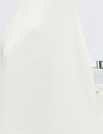 Rochie medie Zara, alb