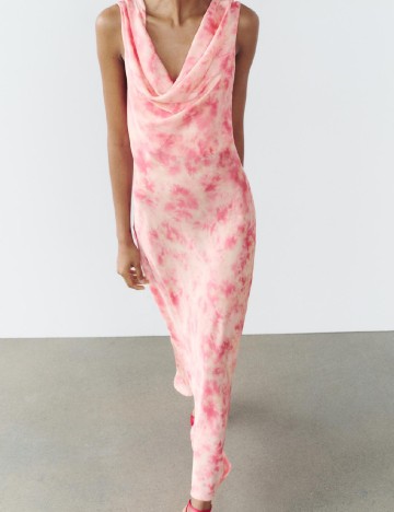 Rochie lunga Zara, roz