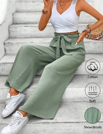 Compleu SHEIN, verde/alb