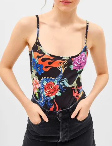Body Bershka, negru