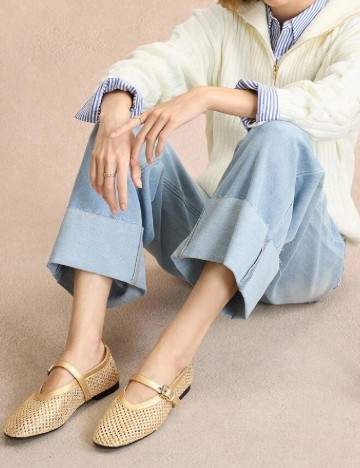 Balerini SHEIN, auriu