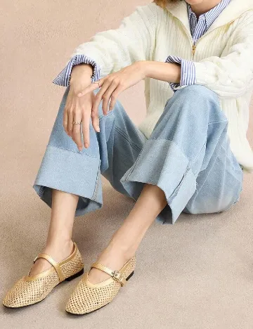 Balerini SHEIN, auriu