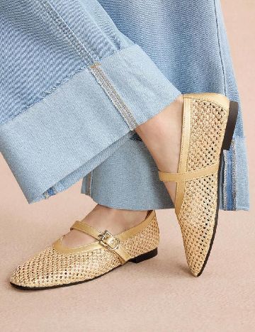 Balerini SHEIN, auriu