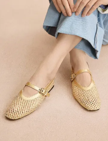 Balerini SHEIN, auriu