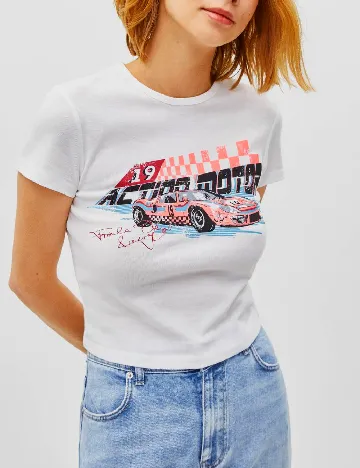 Top Bershka, alb
