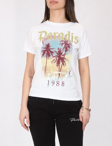 Tricou River Island, alb