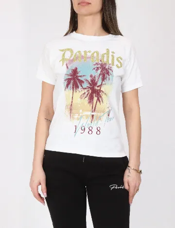 Tricou River Island, alb