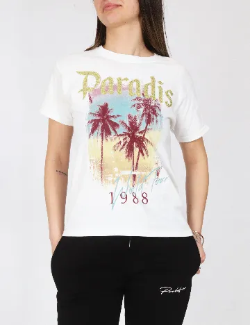 Tricou River Island, alb