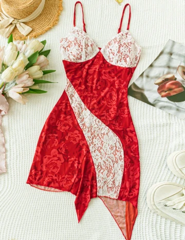 Rochie scurta SHEIN, rosu