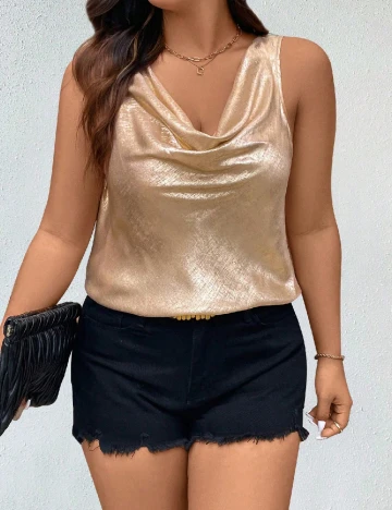 Bluza SHEIN CURVE, auriu