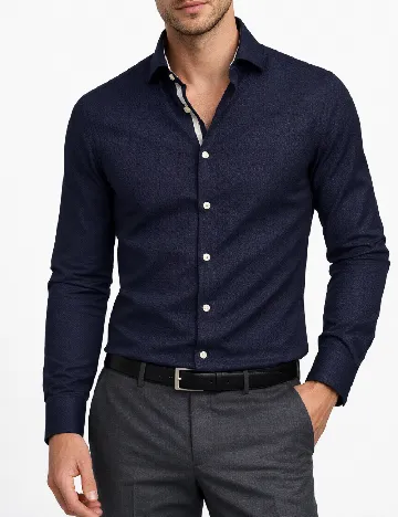 Camasa River Island, bleumarin