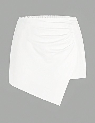 Fusta SHEIN CURVE, alb