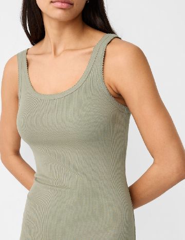 Rochie scurta Bershka, verde