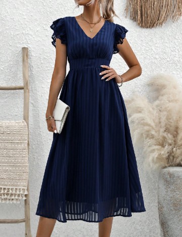 Rochie medie SHEIN, bleumarin