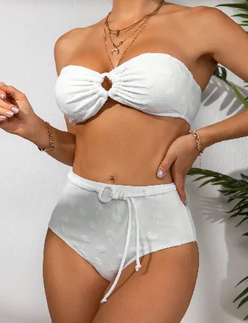 Costum de baie SHEIN, alb