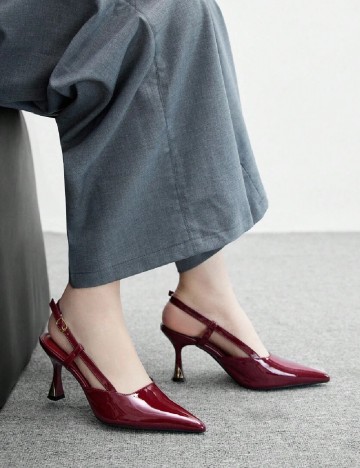 Pantofi Cuccoo, visiniu