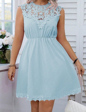 Rochie scurta SHEIN CURVE, albastru