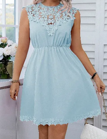 Rochie scurta SHEIN CURVE, albastru