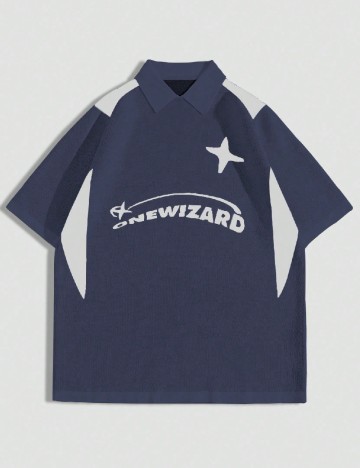 Bluza Romwe, albastru