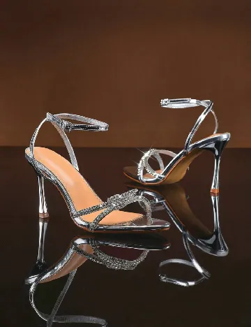 Sandale SHEIN, argintiu