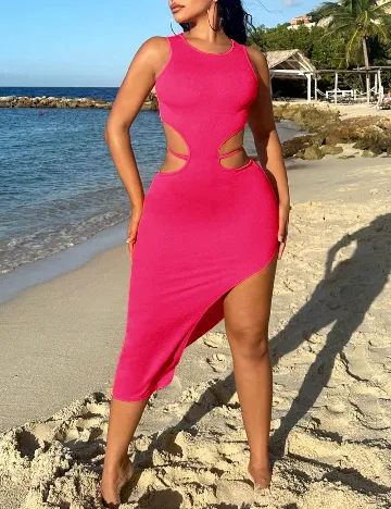 Rochie medie SHEIN, roz