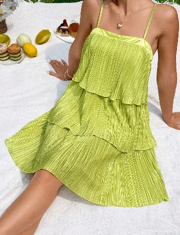 Rochie scurta SHEIN, verde