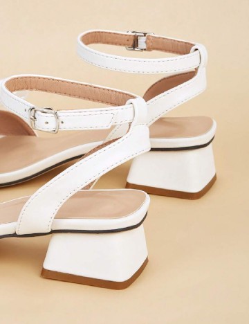 Sandale SHEIN, alb