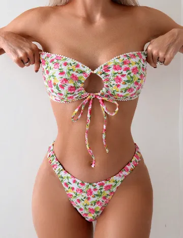 Costum de baie SHEIN, floral print