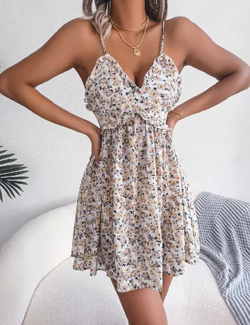 Rochie scurta SHEIN, floral print