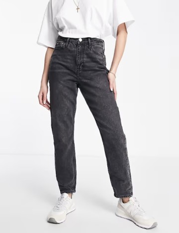 Blugi River Island, gri inchis