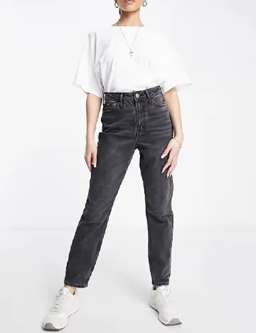 Blugi River Island, gri inchis