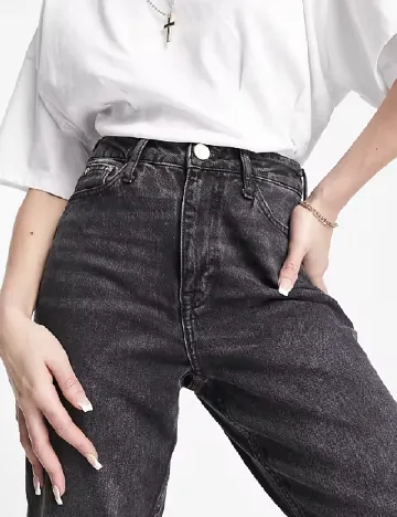 Blugi River Island, gri inchis