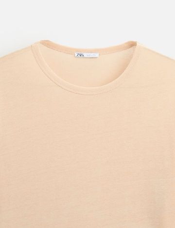 Tricou Oversize Zara, piersica