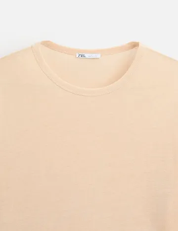 Tricou Oversize Zara, piersica