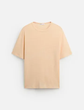 Tricou Oversize Zara, piersica