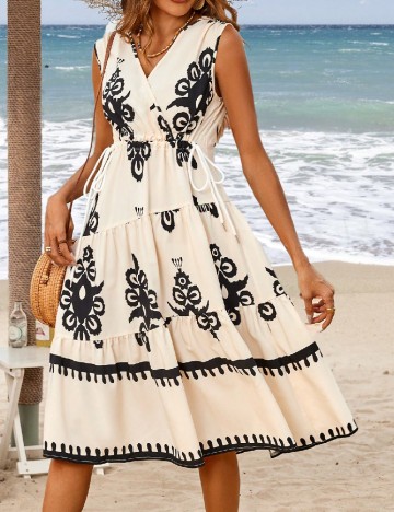 Rochie medie SHEIN, crem