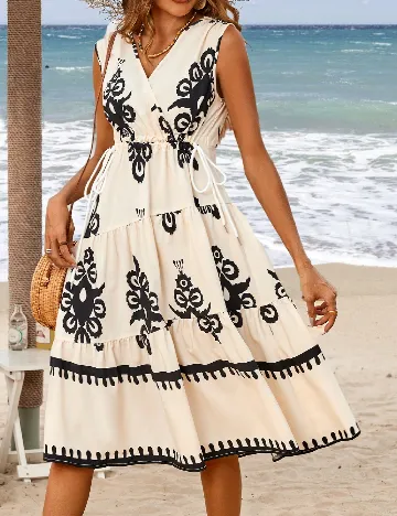 Rochie medie SHEIN, crem