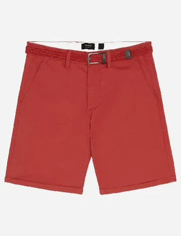 Pantaloni scurti Pull&Bear, rosu