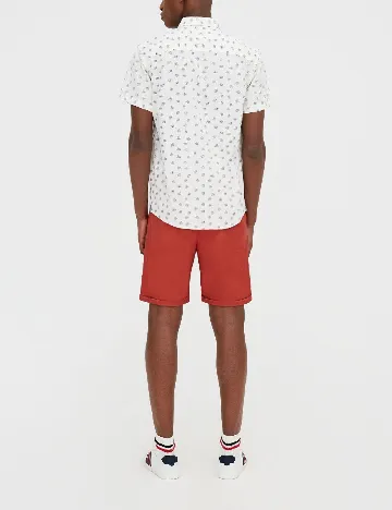 Pantaloni scurti Pull&Bear, rosu