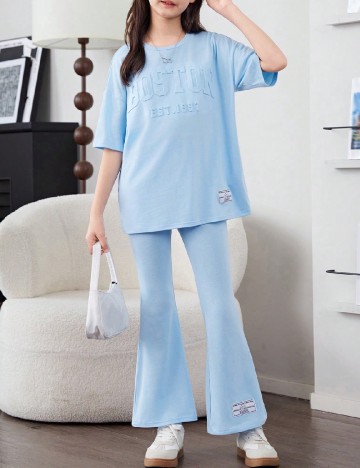 Compleu Shein Kids, albastru