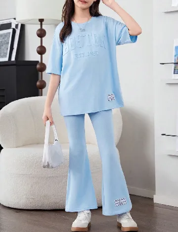 Compleu Shein Kids, albastru