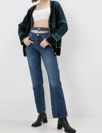 Blugi River Island, bleumarin