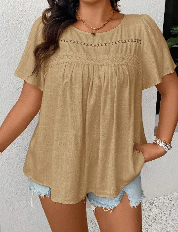 Bluza SHEIN CURVE, maro