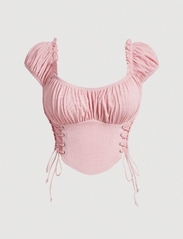 Top SHEIN CURVE, roz