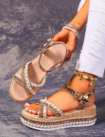 Sandale SHEIN, auriu