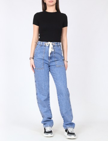 Blugi River Island, albastru