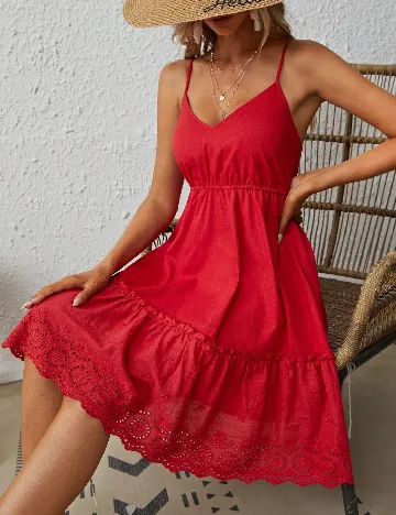 Rochie scurta SHEIN, rosu