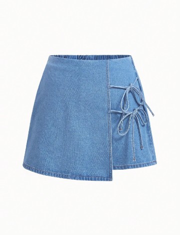 Fusta SHEIN CURVE, albastru